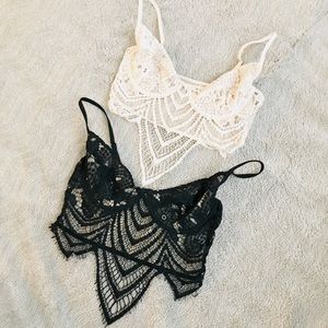 Lace bralettes